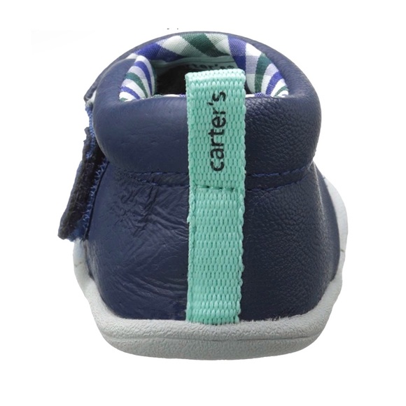 Carter’s shoes navy blue 6-9 months stage 1 crawl Velcro New NWT - Picture 4 of 8